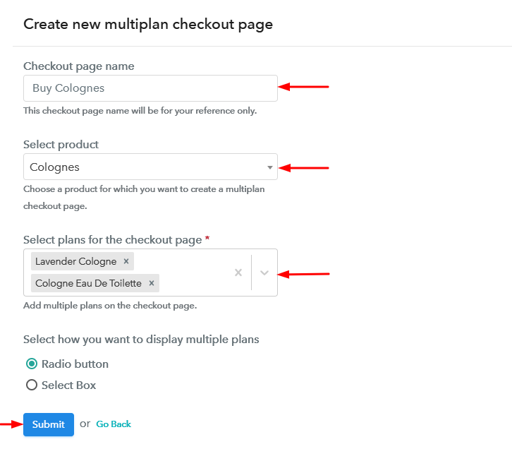 Create Multiplan Checkout to Sell Colognes Online