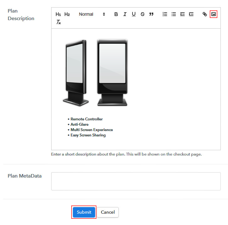 Add Image & Description to Sell Digital Boards Online