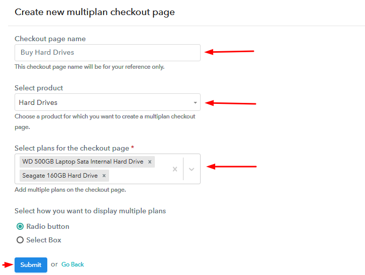 Add Plans to Sell Multiple Hard Drives from Single Checkout Page