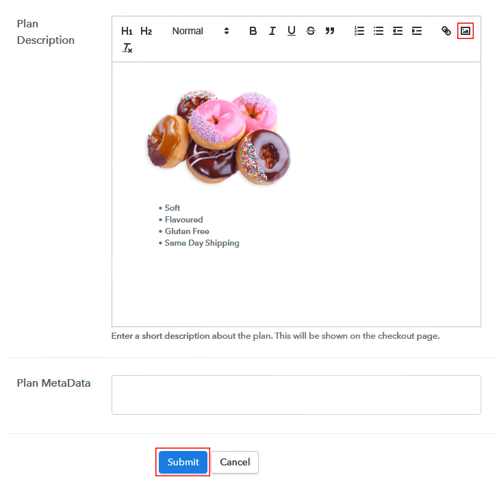 Add Image & Description to Sell Doughnuts Online