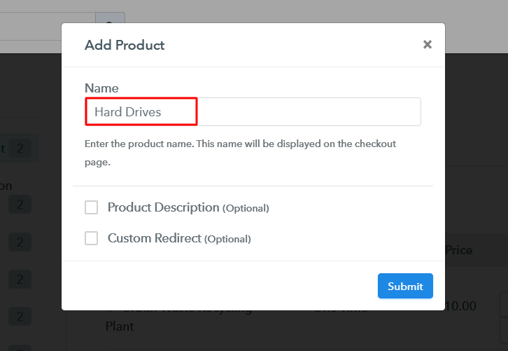 Add Product to Start Selling Hard Drives Online