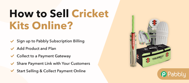 How to Sell Cricket Kits Online