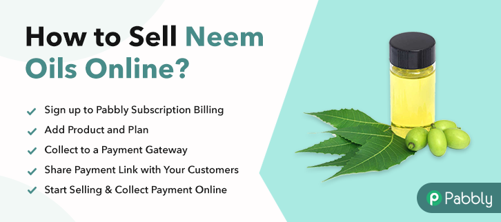 How to Sell Neem Oils Online