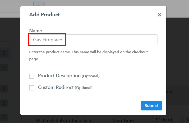 Add Product To Sell Gas Fireplaces Online