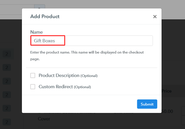 Add Product to Start Selling Gift Boxes Online