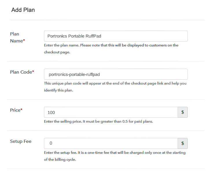 Specify the Plan and Pricing to Sell Writing Pads Online