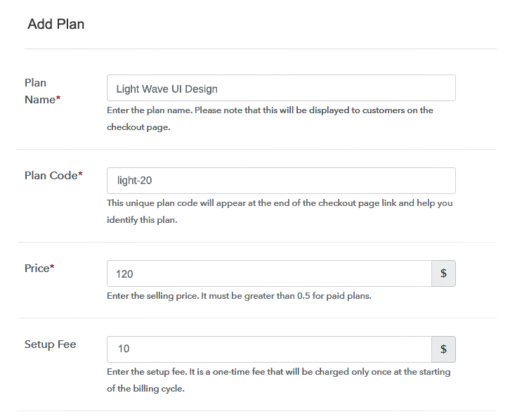 Add Plan Checkout To Sell UI Design Online
