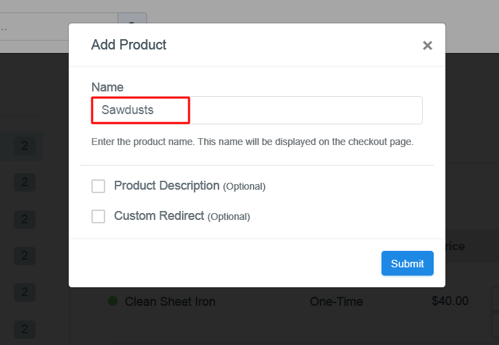 Add Product To Sell Sawdusts Online