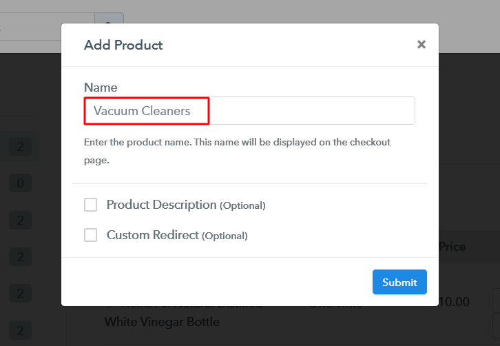 Add Product to Start Selling Vacuum Cleaners Online
