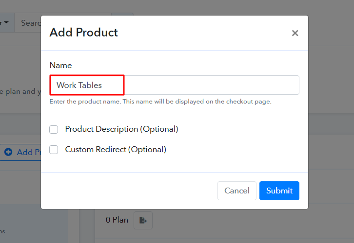 Add Product to Start Selling Work Tables Online