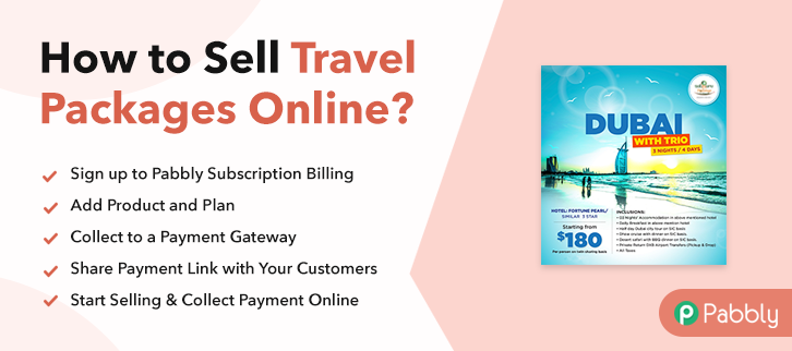 How to Sell Travel Packages Online