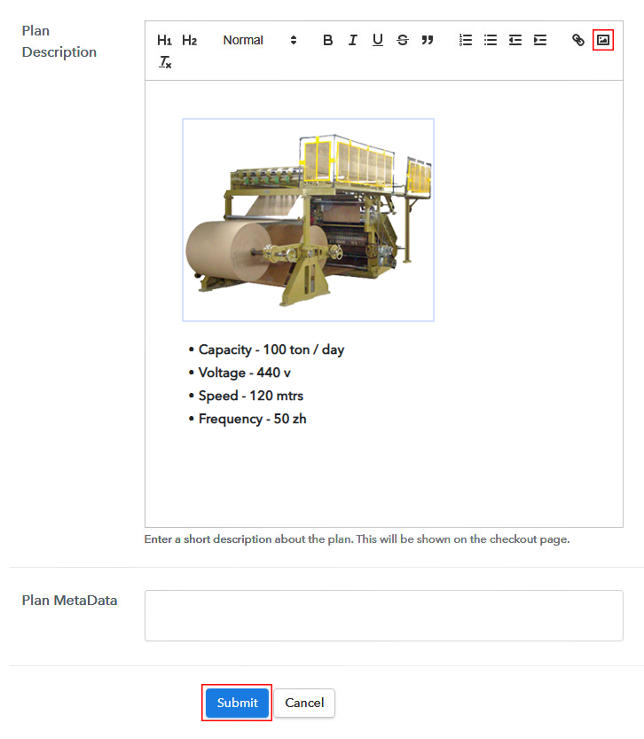Add Image & Description of Cardboard Machinery