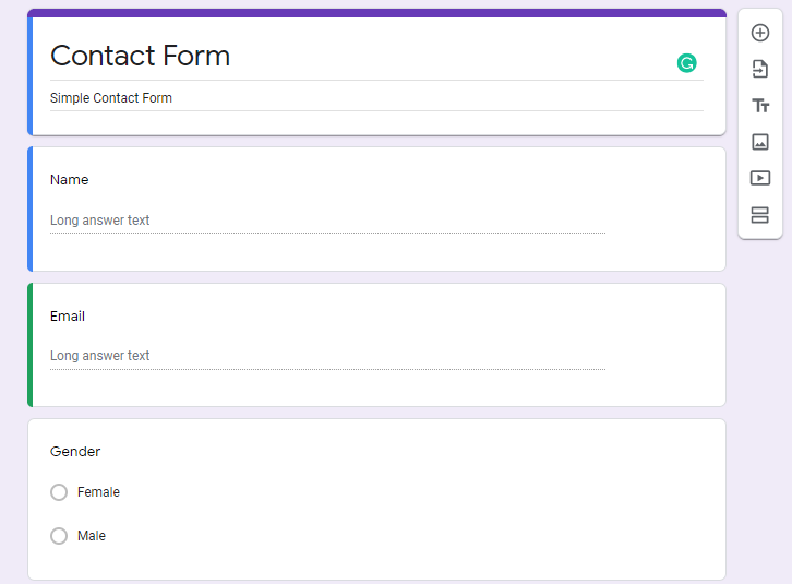 First Build A Google Form