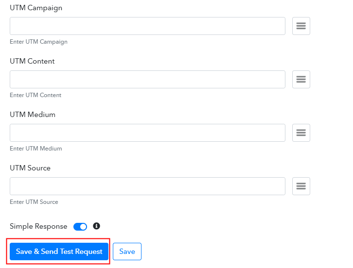 Save and Send Test Request to Integrate ThriveCart with Automizy