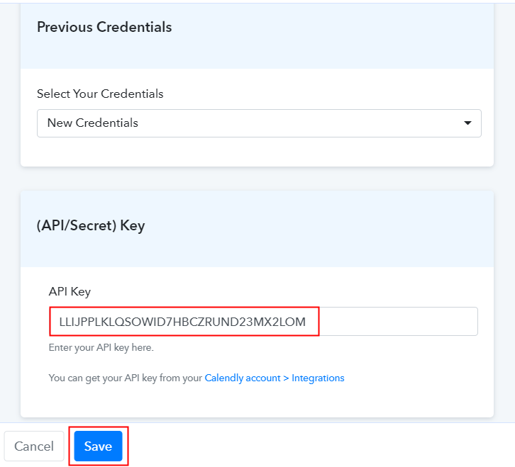Paste API Key in Pabbly Connect Dashboard
