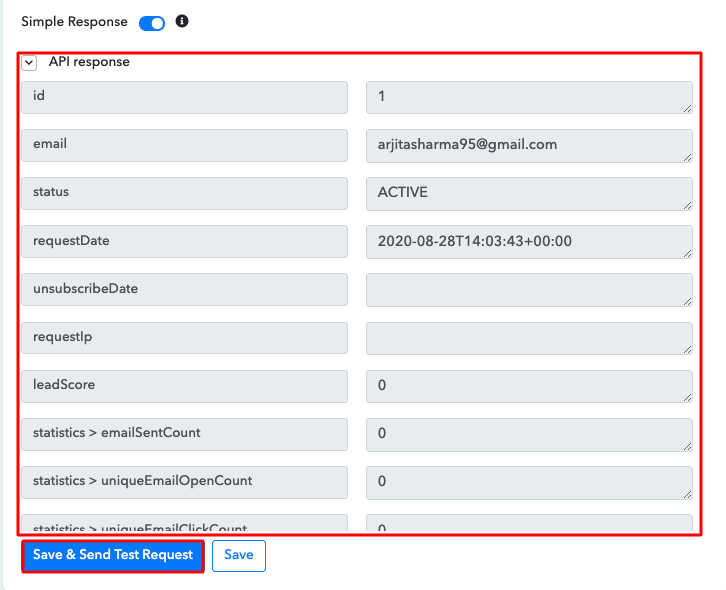 API Response