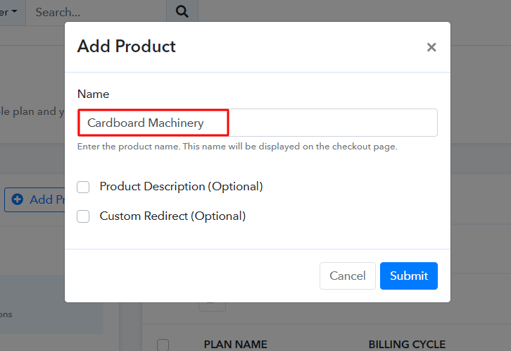 Add Product to Start Selling Cardboard Machinery Online