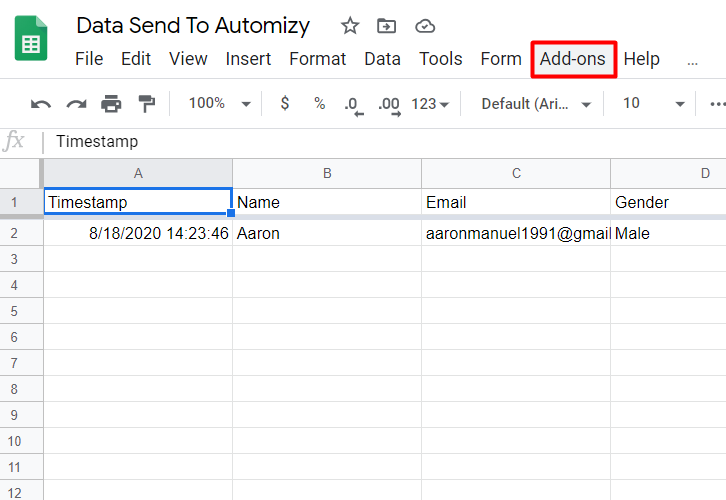 Populate a Spinner from Google Forms - Tribify LLC