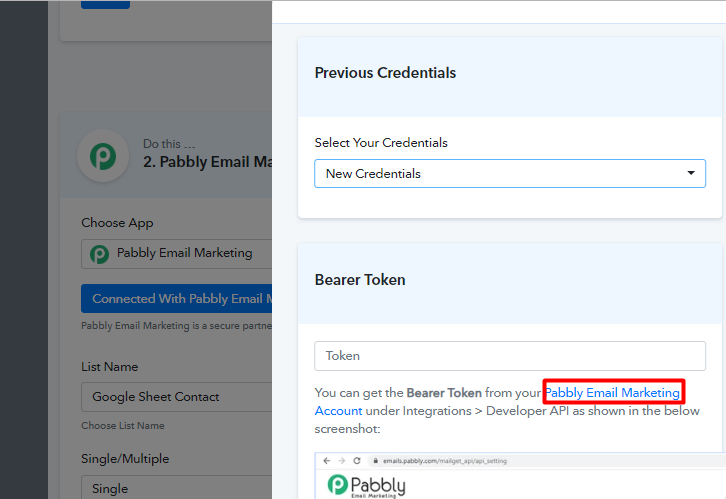 integrate pabbly connect to pabbly email marketing