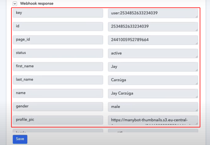 Check Captured Response Pabbly Connect