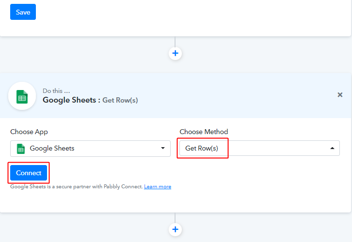 Select Method Google Sheet