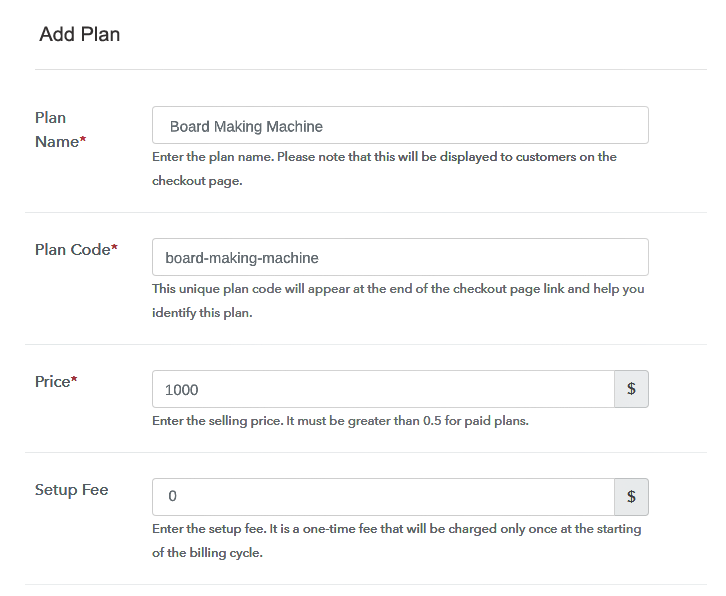 Specify the Plan and Pricing to Sell Cardboard Machinery Online