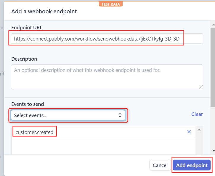 Paste The Webhook URL