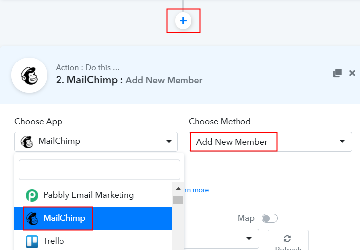 Select MailChimp