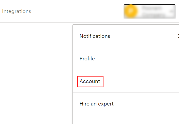 Click on MailChimp Account Settings