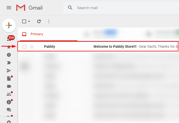 Action Response on Customer's Gmail