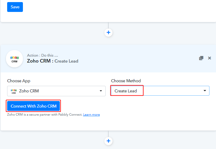 Connect with Zoho CRM