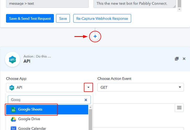 Integrate Google Sheets