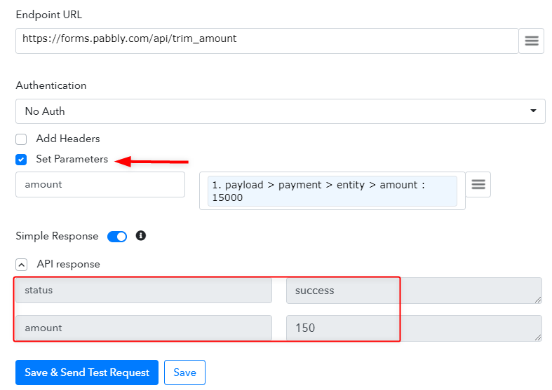 Set Parameters