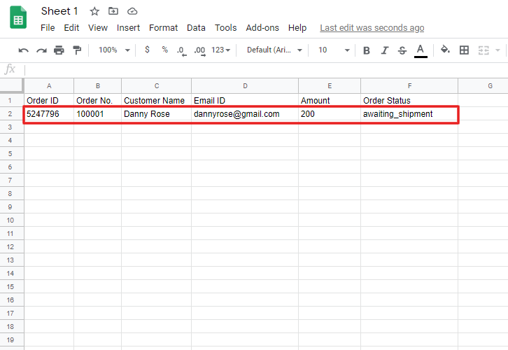 Check Response in Google Sheet to Save New ShipStation Orders to Google Sheets