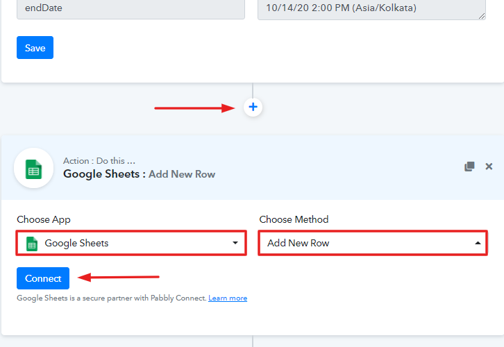 Select Application you Want to Integrate to Create Google Sheets Rows for YouCanBook.me Bookings