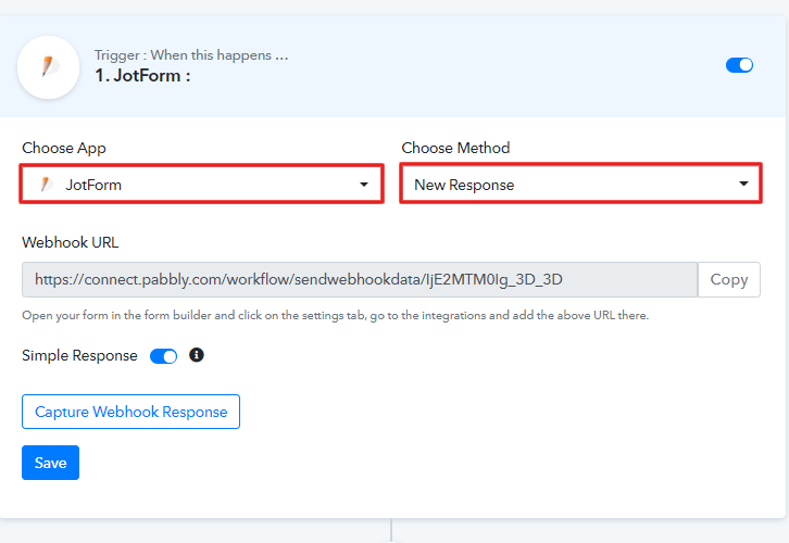 Select Application you Want to Integrate to Save New JotForm Form Submissions to Google Sheets