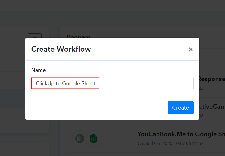 Name the Workflow