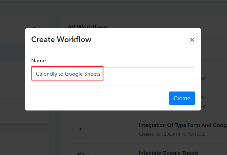 Name the Workflow