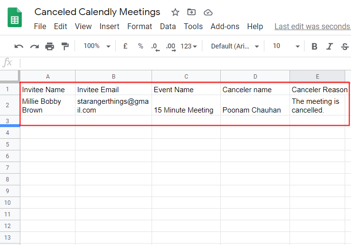 Check Response in Google Sheets