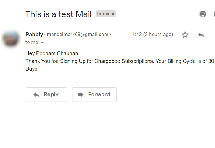 Check Response in Gmail