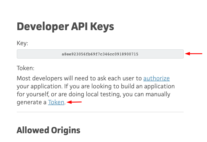 Copy the API Key