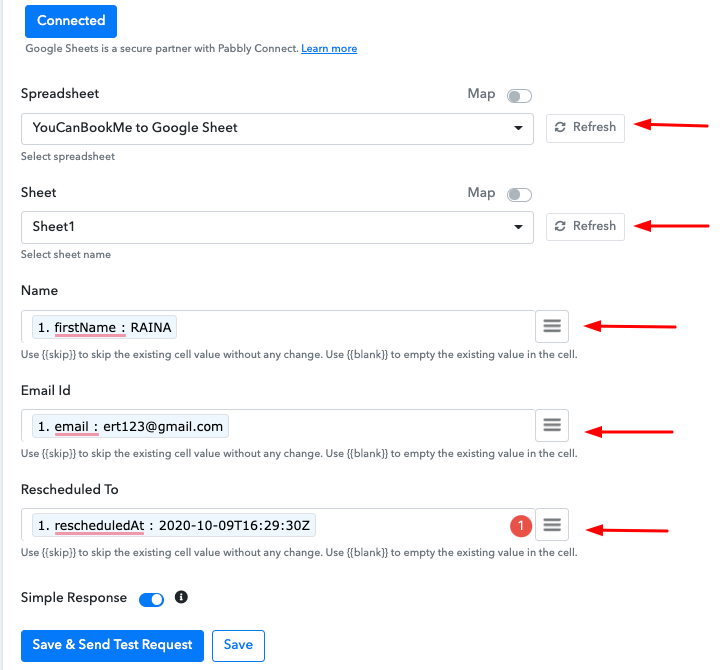 How to Add YouCanBook.me Rescheduled Bookings to Google Sheets