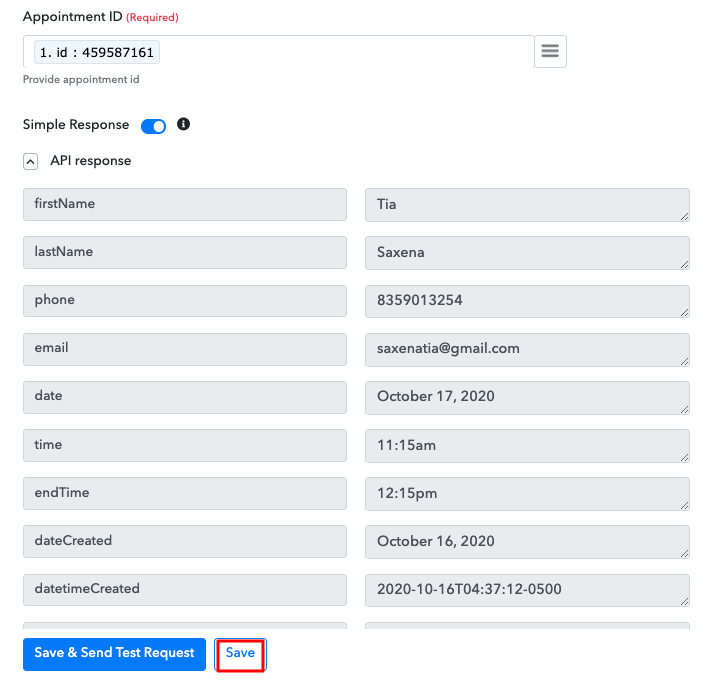 Add Acuity Scheduling Appointments to Google Sheets Rows