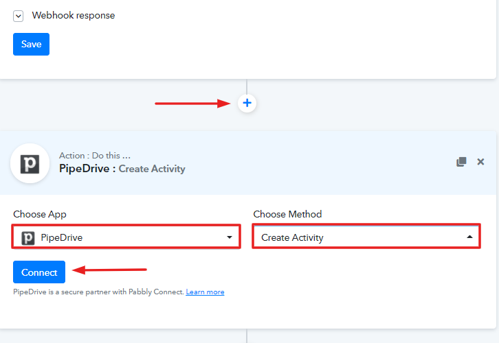 Select Application You Want to Integrate to Create Pipedrive Activity for New YouCanBook.me Bookings