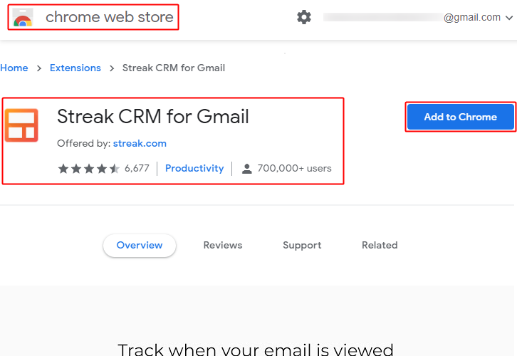 Add Streak Chrome Extension