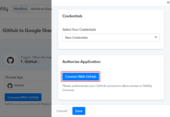 Authorize GitHub Account