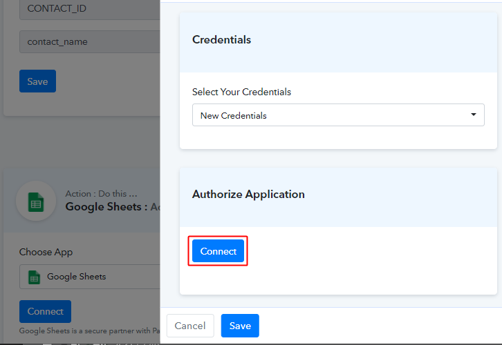 Authorize google sheets