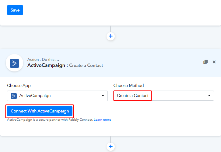 Connect with ACtiveCampaign