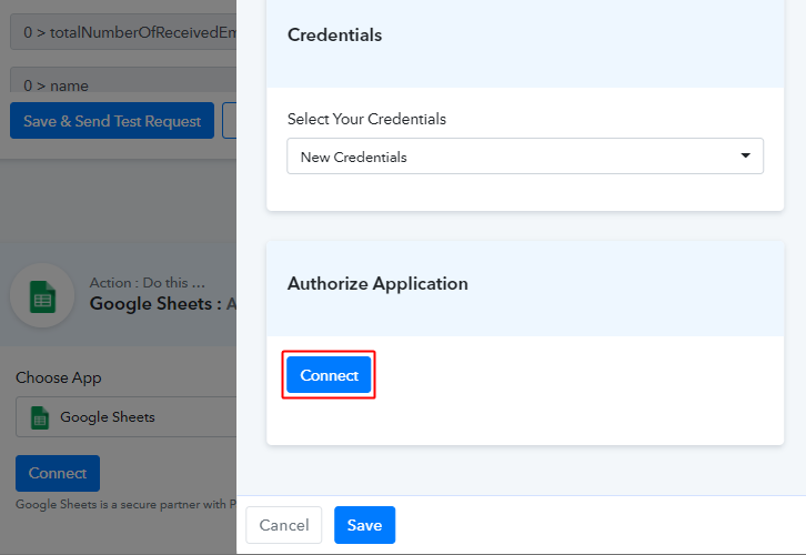 Connect with Google Sheets