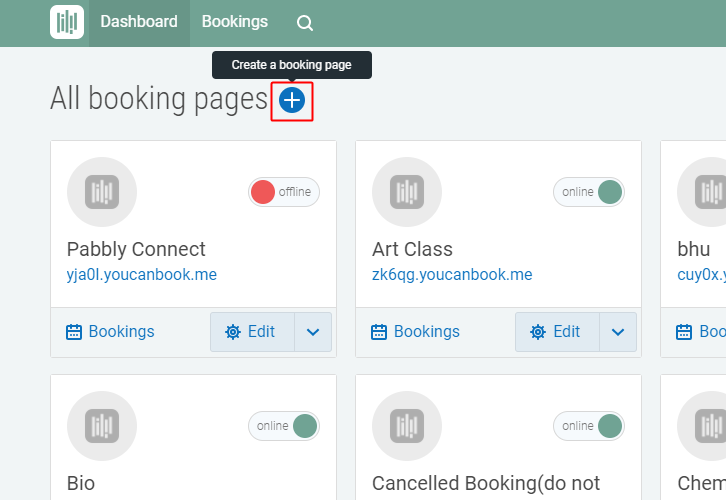 Create a Booking Page